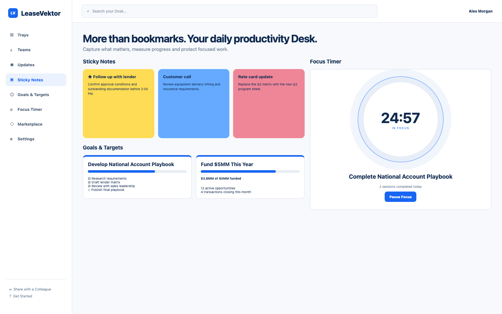 LeaseVektor productivity tools